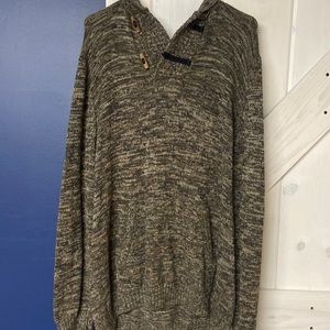 Men's Brown Sweater with Hood